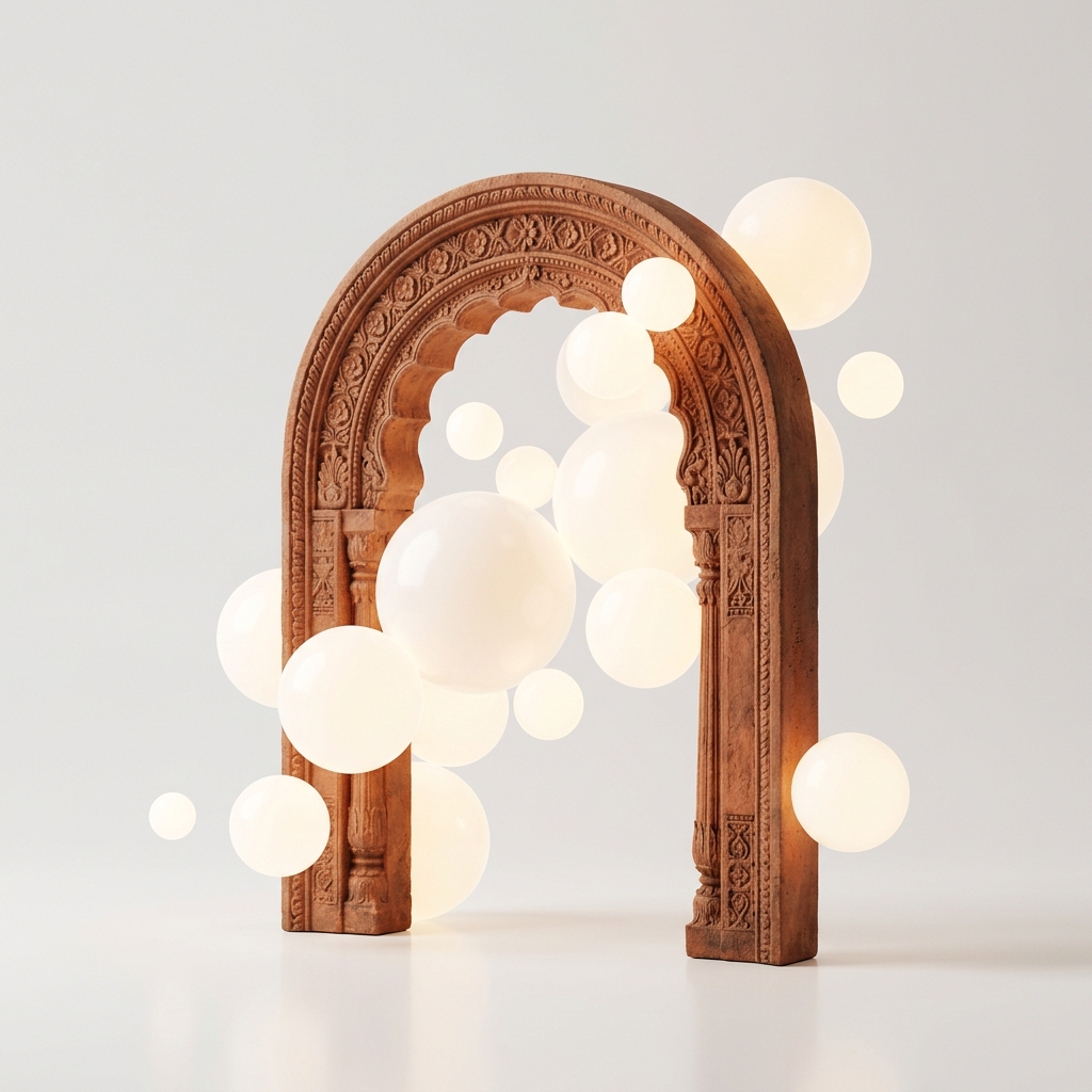 Abstract Indic Architectural Element